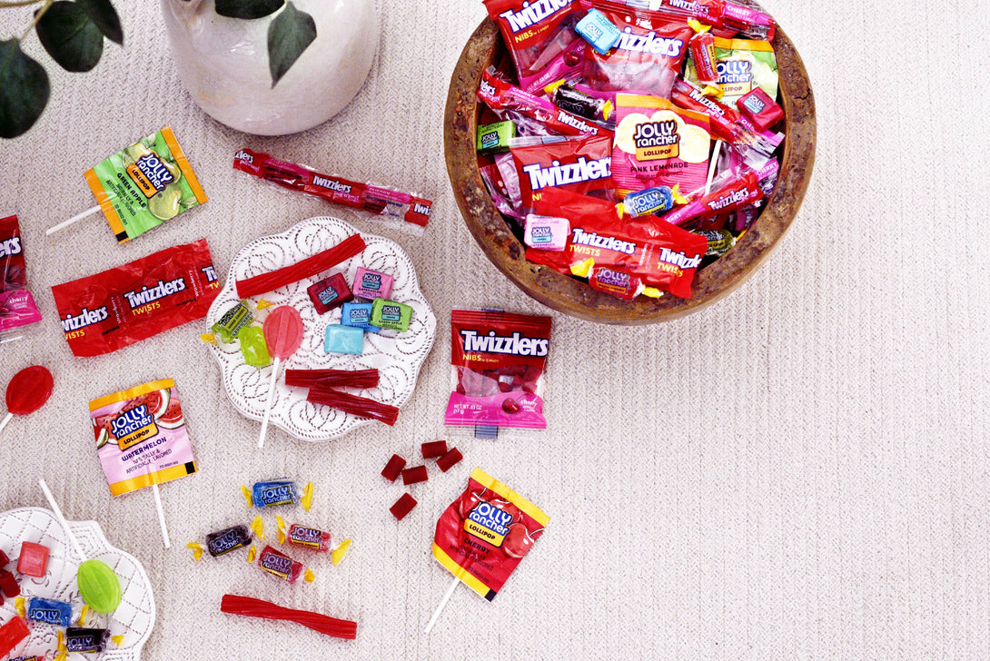 Jolly Rancher and Twizzlers, Assorted Chewy and Hard Candy Party Mix, 165 Pieces, 48 Oz.