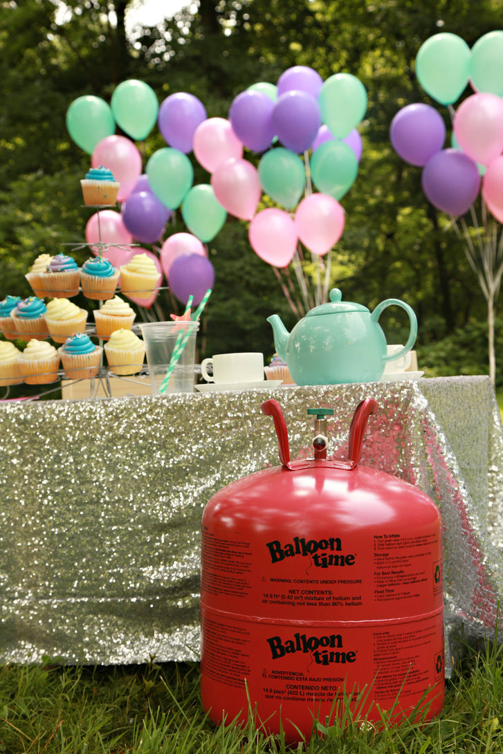 12in Jumbo Helium Tank, Includes Ribbon